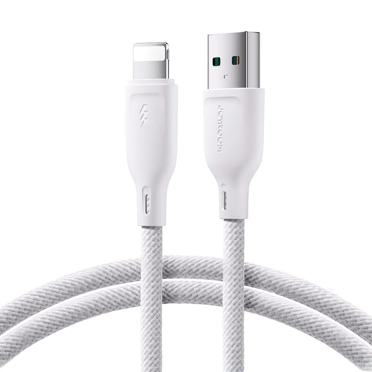 20231020163926_joyroom_series_braided_usb_a_to_lightning_cable_leyko_1m_sa34_al3 Joyroom Series Braided USB-A to Lightning Cable Λευκό 1m (SA34-AL3) - Image 1