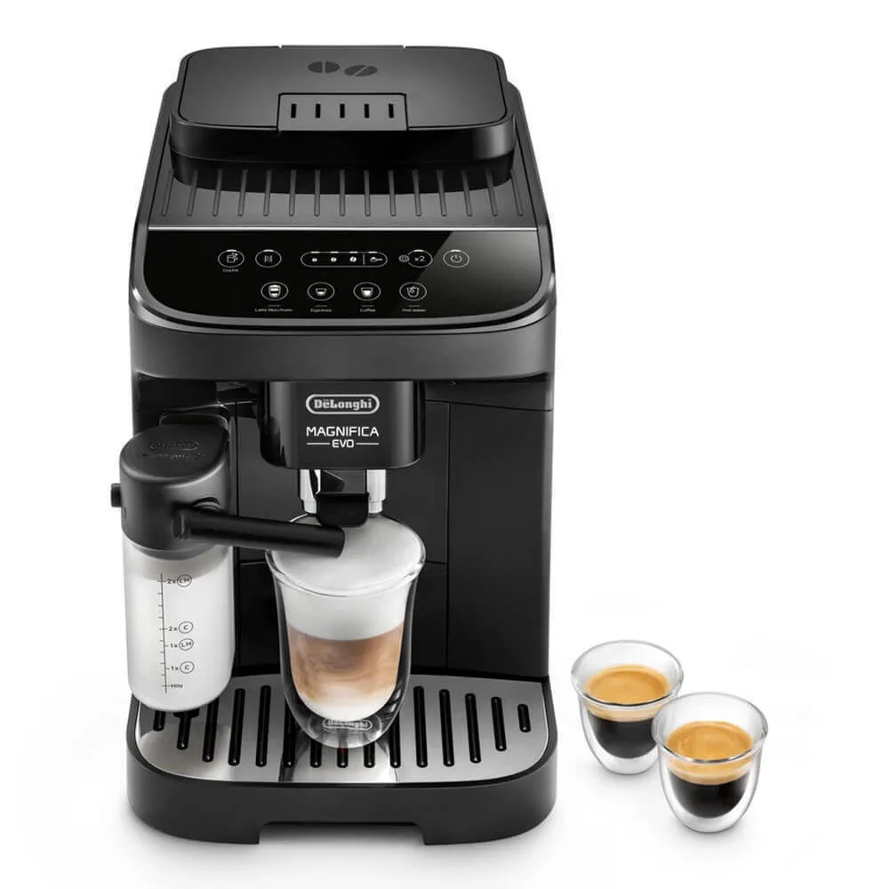 De'Longhi Magnifica Evo Αυτόματη Μηχανή Espresso 1450W Πίεσης 15bar με Μύλο Άλεσης Μαύρη - Image 1