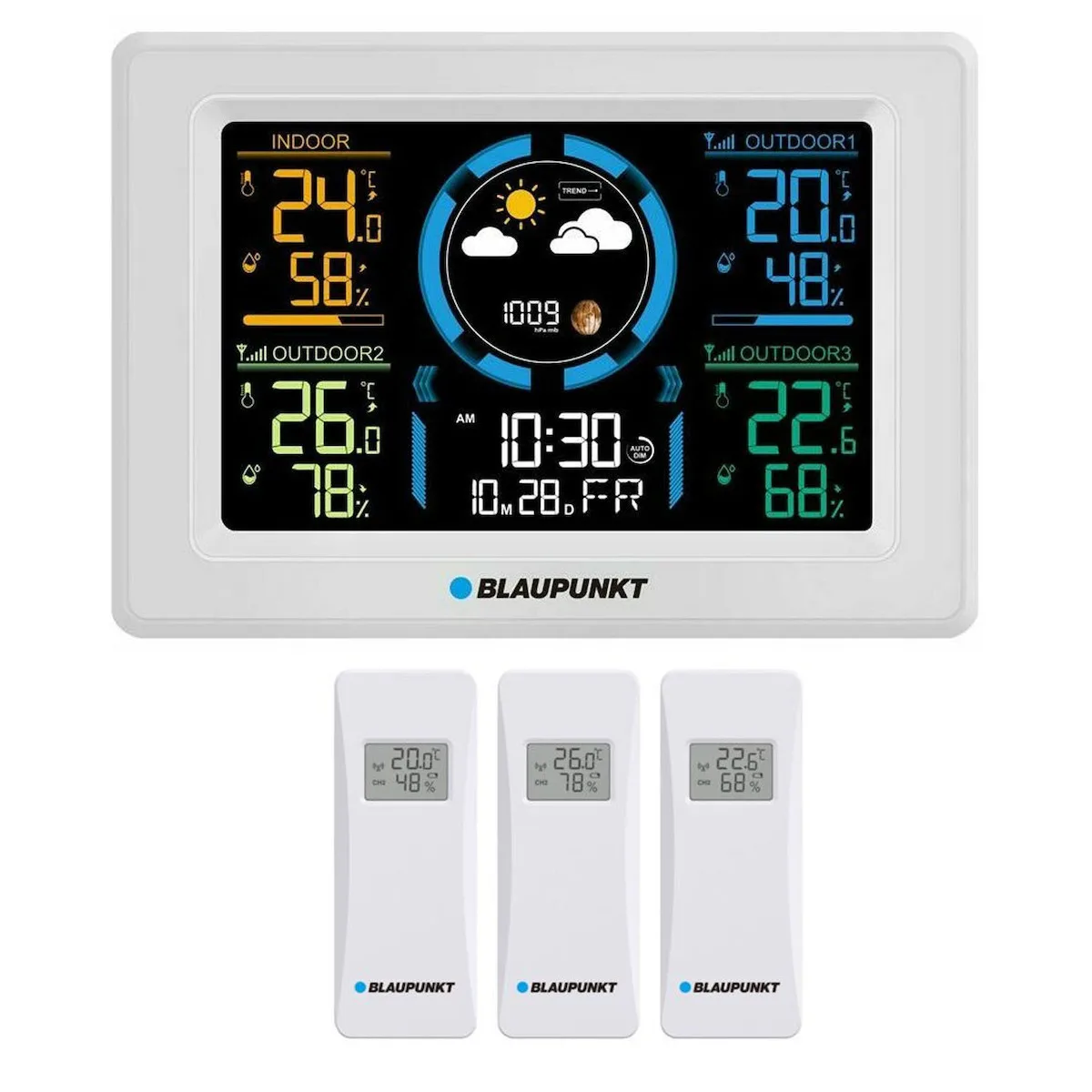 20231128114058_blaupunkt_13_ws40wh_asyrmatos_meteorologikos_stathmos_analogikos_epitrapezios_leykos Blaupunkt 13-WS40WH Ασύρματος Μετεωρολογικός Σταθμός Αναλογικός Επιτραπέζιος Λευκός - Image 1