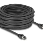 DeLock S/FTP Cat.8.1 Καλώδιο Δικτύου Ethernet 15m Μαύρο 1τμχ 80238