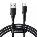 Joyroom Starry Series Braided USB 2.0 Cable USB-C male - USB-A 100W Μαύρο 1m (SA32-AC6)
