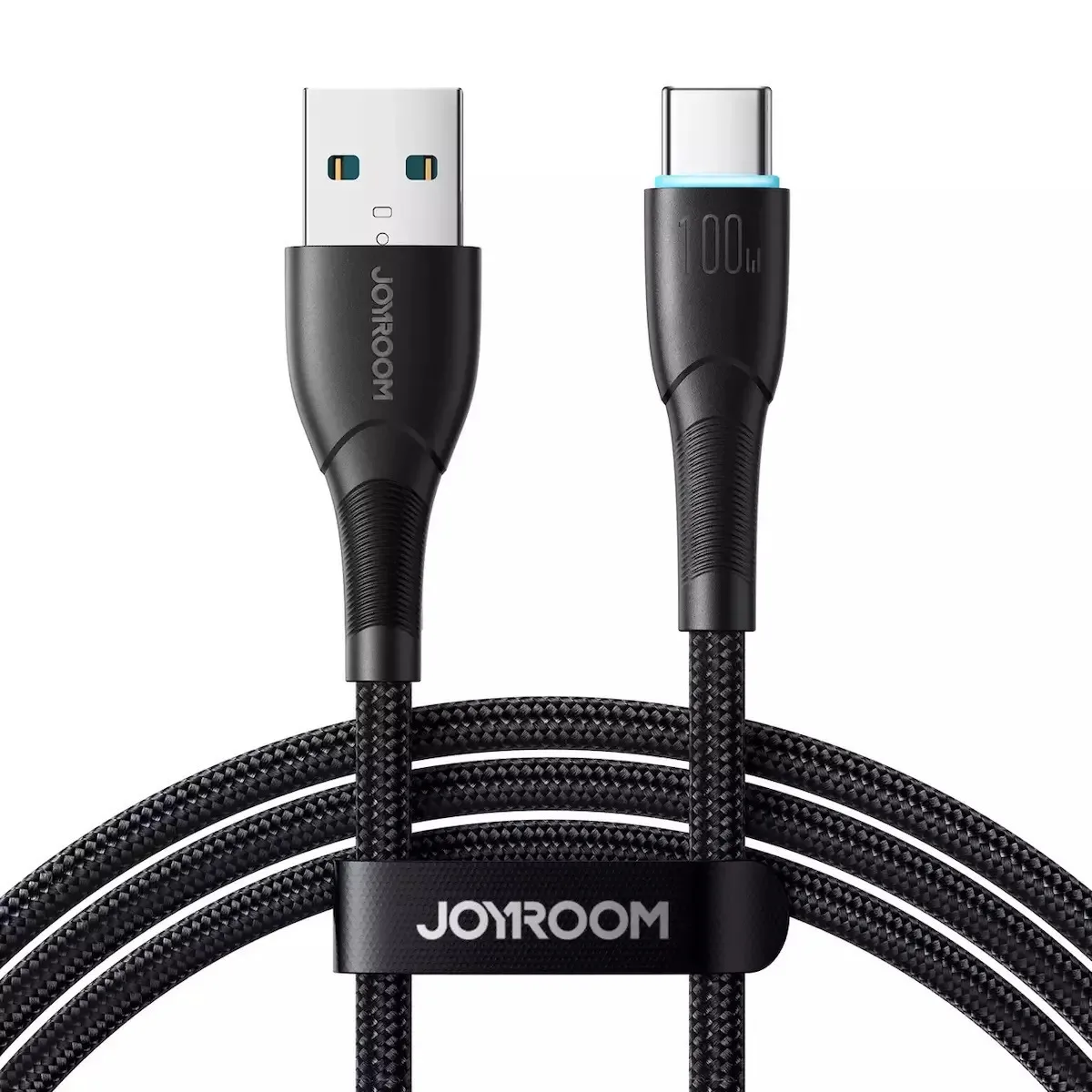 Joyroom Starry Series Braided USB 2.0 Cable USB-C male - USB-A 100W Μαύρο 1m (SA32-AC6) - Image 1