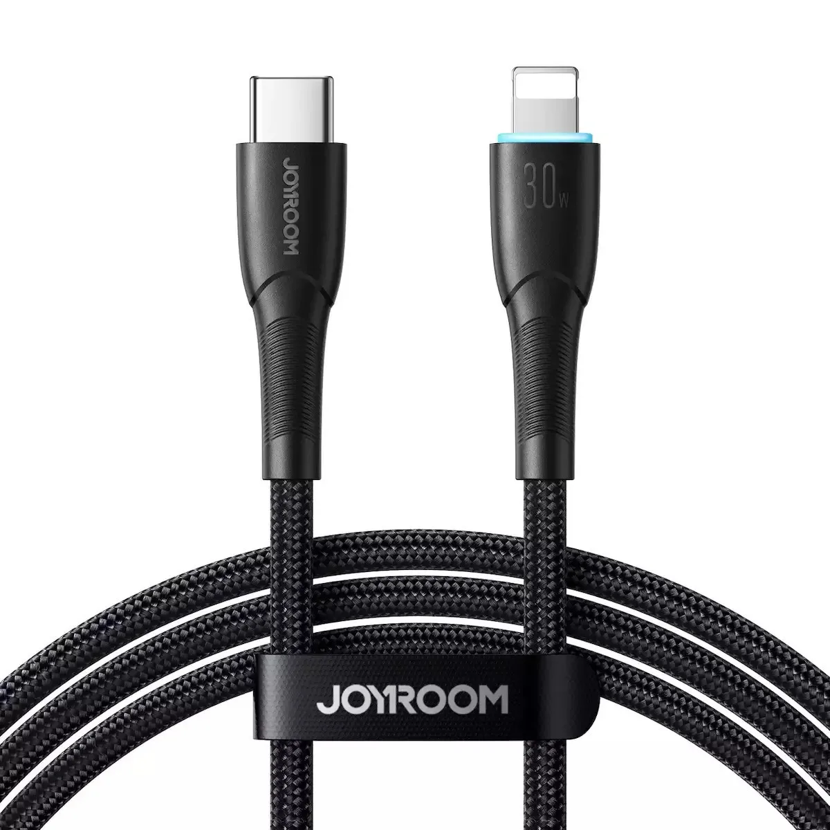 Joyroom Braided USB-C to Lightning Cable 30W Μαύρο 1m SA32-CL3 - Image 1