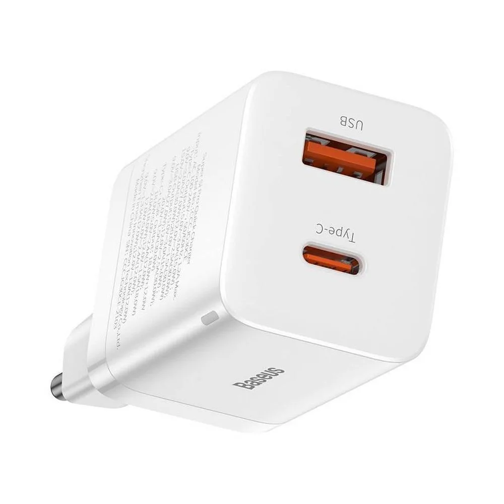 Baseus Φορτιστής Χωρίς Καλώδιο με Θύρα USB-A και Θύρα USB-C 30W Power Delivery Μαύρος (C Super Si Pro) - Image 1