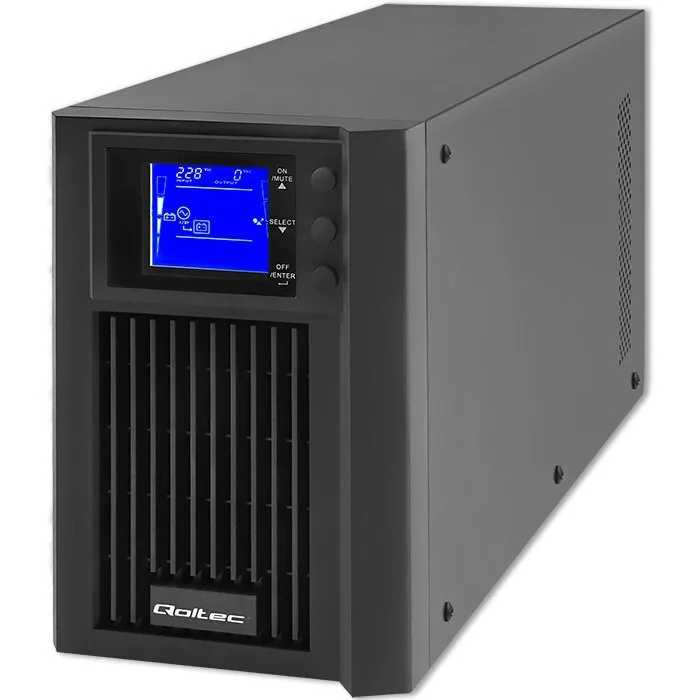 20240125102710_qoltec_ups_on_line_2000va_1600w_me_2_schuko_prizes Qoltec UPS On-Line 2000VA 1600W με 2 Schuko Πρίζες - Image 1