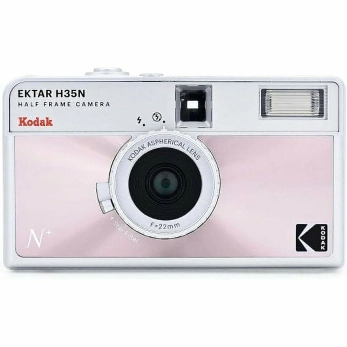 20240125125720_kodak_fotografiki_michani_me_film_ektar_h35n_glazed_pink Kodak Ektar H35Ν Φωτογραφική Μηχανή με Film Glazed Pink - Image 1