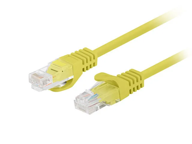 Lanberg U/UTP Cat.6 Καλώδιο Δικτύου Ethernet 2m Κίτρινο 1τμχ PCU6-20CC-0200-Y - Image 1