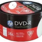 HP Εγγράψιμα DVD-R 16x Printable 4.7GB Cake Box 50τμχ (HPP1650-)
