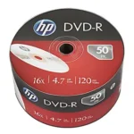 HP Εγγράψιμα DVD-R 16x 4.7GB Cake Box 50τμχ (HP1650S-)