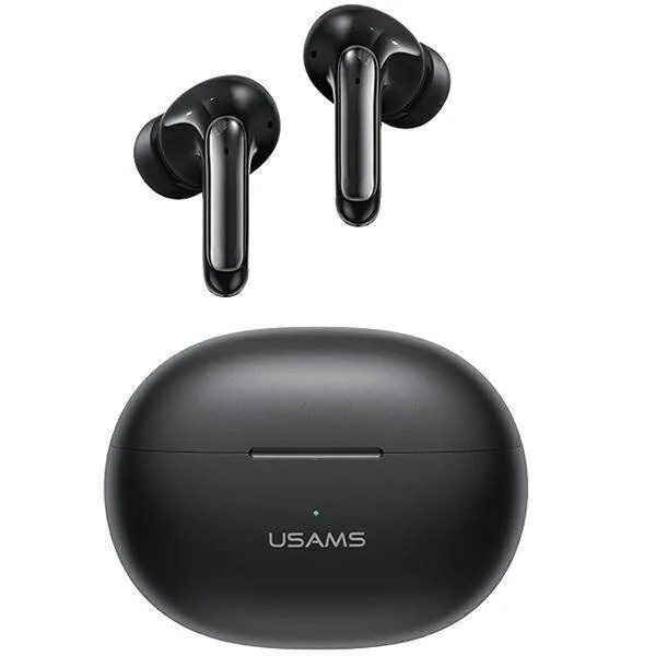20240223134246_in_ear_handsfree_akoustika_me_vysma_3_5mm Usams X-Don In-ear Bluetooth Handsfree Ακουστικά με Θήκη Φόρτισης Μαύρα - Image 1