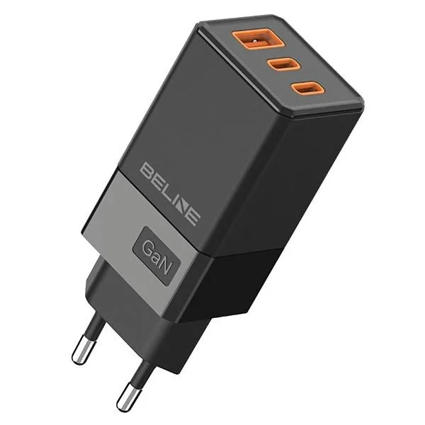 20240313122225_beline_fortistis_choris_kalodio_gan_me_thyra_usb_a_kai_2_thyres_usb_c_65w_power_delivery_quick_charge_3_0_mayros_bln3cb65 Beline Φορτιστής Χωρίς Καλώδιο GaN με Θύρα USB-A και 2 Θύρες USB-C 65W Power Delivery / Quick Charge 3.0 Μαύρος (BLN3CB65) - Image 1