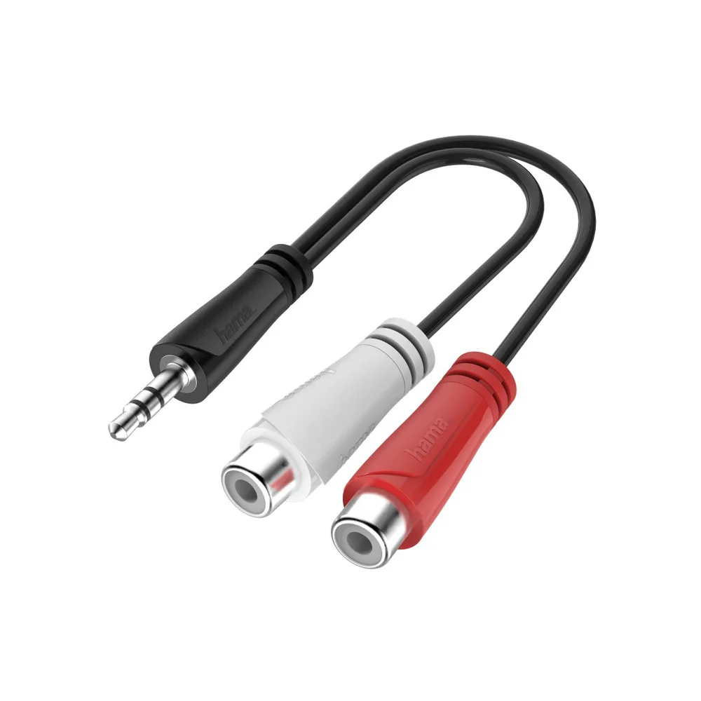 HAMA Μετατροπέας 3.5mm male σε RCA 2x female 1τμχ (00200350) - Image 1