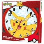 Kids Licensing Παιδικό Ρολόι Τοίχου Pokémon Ξύλινο 25εκ. POK3159
