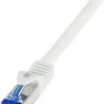 LogiLink S/FTP Cat.6a Καλώδιο Δικτύου Ethernet 0.5m Λευκό 1τμχ (C6A021S)
