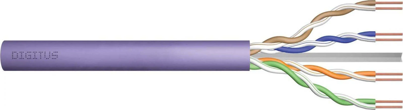Digitus U/UTP Cat.6 Καλώδιο Δικτύου Ethernet 100m Μωβ 1τμχ DK-1614-VH-1 - Image 1