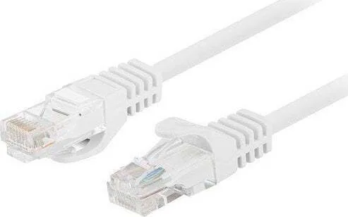 Lanberg U/UTP Cat.6 Καλώδιο Δικτύου Ethernet 0.25m Λευκό 1τμχ PCU6-20CC-0025-W - Image 1