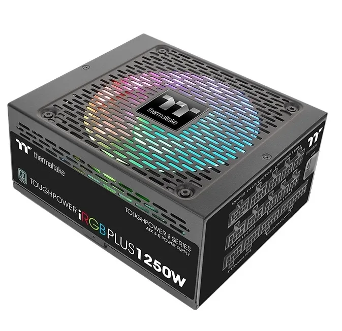 Thermaltake Toughpower IRGB Plus 1250W Μαύρο Τροφοδοτικό Υπολογιστή Full Modular 80 Plus Gold - Image 1