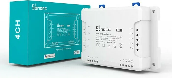 20240415145339_sonoff_4ch_r3_smart_endiamesos_diakoptis_wi_fi_se_leyko_chroma_80010 Sonoff 4CH R3 Smart Switch 4 Καναλιών Wi-Fi 16A SNF-4CHR3 - Image 1
