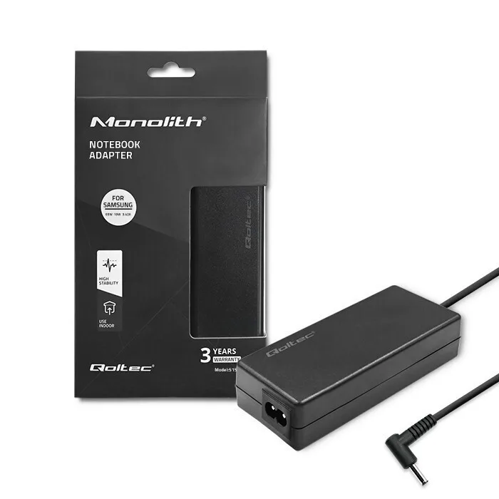 20240419122154_qoltec_fortistis_laptop_65w_19v_3_42a_gia_samsung_52406 Qoltec Φορτιστής Laptop 65W 19V 3.42A για Samsung με Αποσπώμενο Καλώδιο Τροφοδοσίας 52406 - Image 1