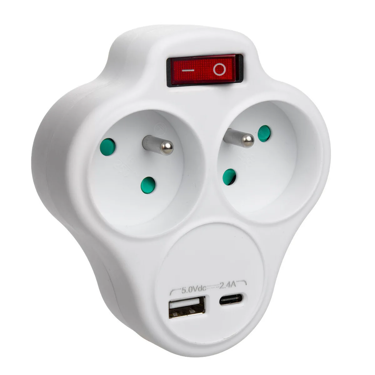 20240425121246_maclean_energy_taf_2_theseon_leyko_mce336_e Maclean Energy Ταφ 2 Θέσεων με USB-A MCE336 E - Image 1
