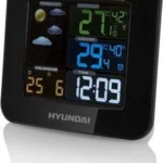 Hyundai Ws 8446 HY-WS8446 Ασύρματος Μετεωρολογικός Σταθμός Ψηφιακός Επιτραπέζιος Μαύρος