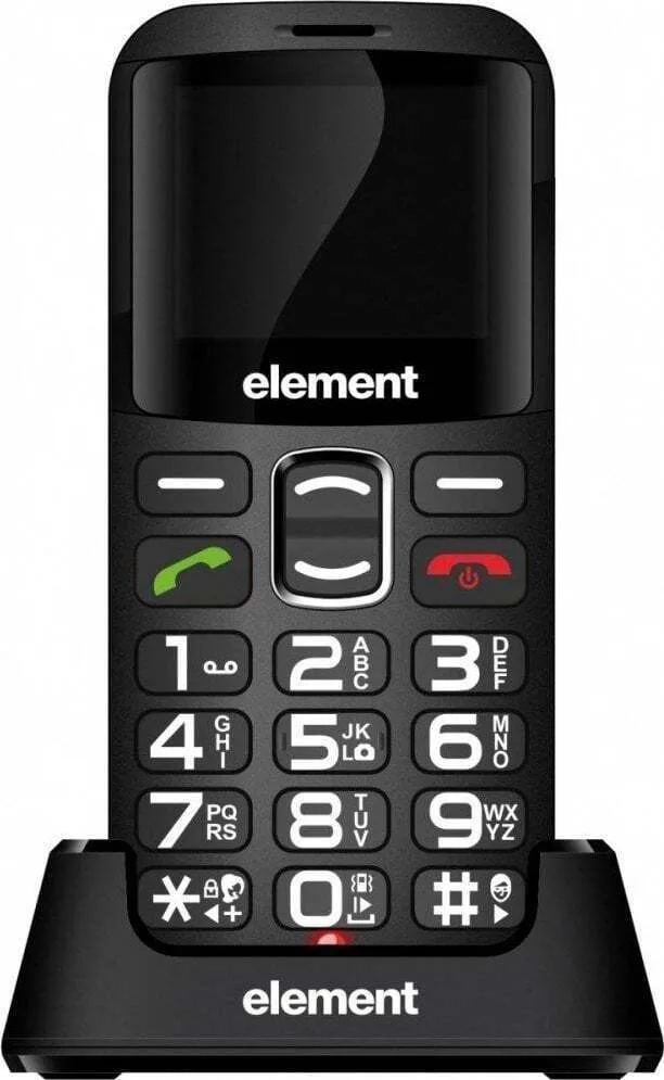 20240508102201_sencor_element_p012s_dual_sim_kinito_me_megala_koumpia_mayro Sencor Element P012S Dual SIM Κινητό με Μεγάλα Κουμπιά Μαύρο - Image 1