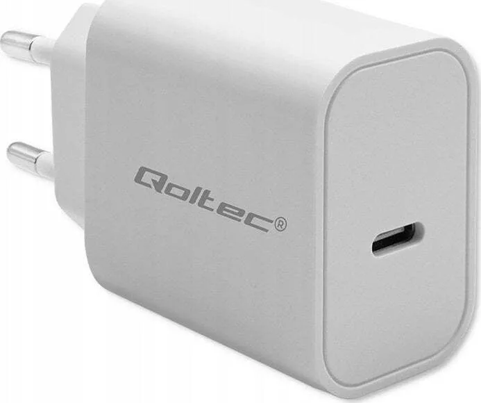 20240508113355_qoltec_fortistis_choris_kalodio_me_thyra_usb_c_20w_power_delivery_leykos_52375 Qoltec Φορτιστής Χωρίς Καλώδιο με Θύρα USB-C 20W Power Delivery Λευκός (52375) - Image 1