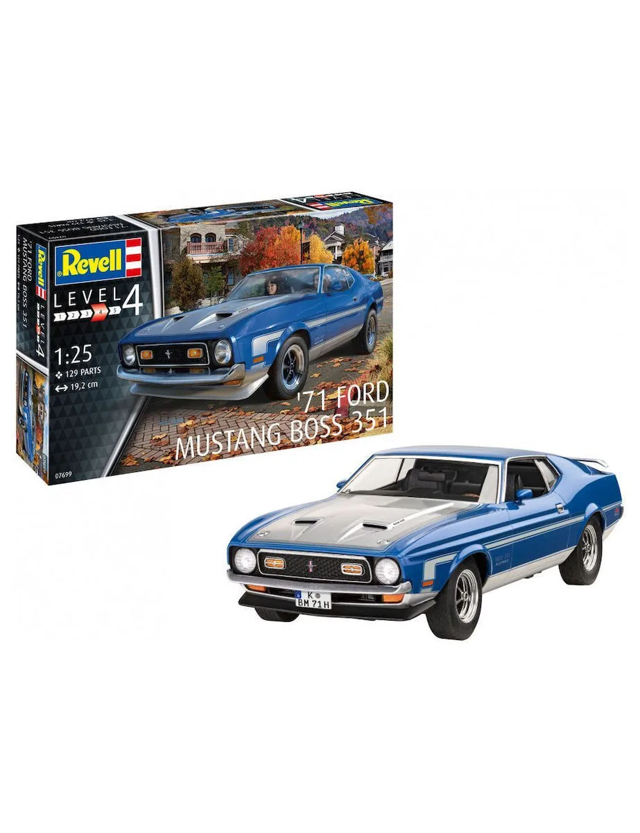 20240516105139_plastic_model_car_71_ford_mustang_boss_351_1_25 Plastic Model Car 71 Ford Mustang Boss 351 1/25 - Image 1