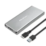 Qoltec Θήκη για Σκληρό Δίσκο M.2 SATA III με σύνδεση USB 3.0 σε Γκρι χρώμα 51833