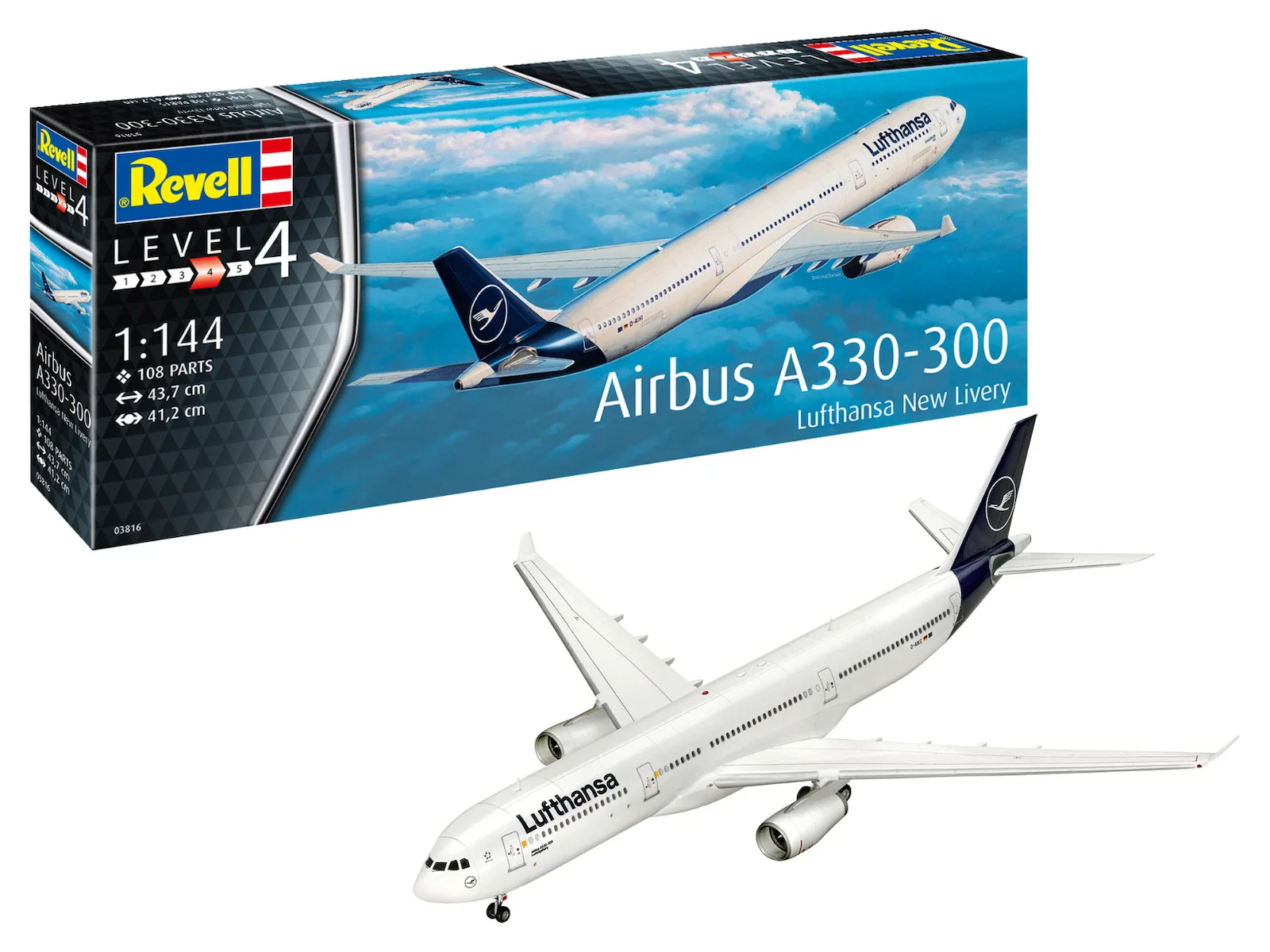 20240521103624_revell_airbus_metalliki_figoura_montelismou_se_klimaka_1_144_22192 Revell Airbus Μεταλλική Φιγούρα Μοντελισμού Λευκή 108 Κομματιών σε Κλίμακα 1:144 381.6x381.6εκ. 22192 - Image 1