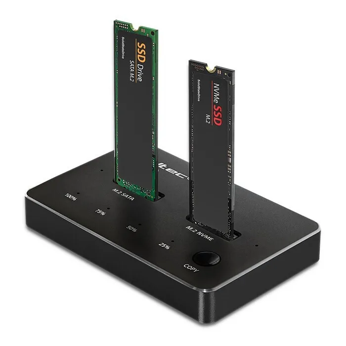 20240612132910_qoltec_docking_station_gia_2_sklirous_diskous_pcie_sata_m_2_2230_m_2_2242_m_2_2260_m_2_2280_me_syndesi_usb_c_52274 Qoltec Docking Station για 2 Σκληρούς Δίσκους PCIe/SATA M.2 (2230)" / M.2 (2242)" / M.2 (2260)" / M.2 (2280)" με σύνδεση USB-C (52274) - Image 1