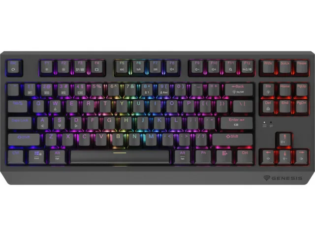 Genesis Thor 230 TKL Ασύρματο Gaming Μηχανικό Πληκτρολόγιο Tenkeyless με Outemu Silent Lemon διακόπτες και RGB φωτισμό (Αγγλικό US) - Image 1