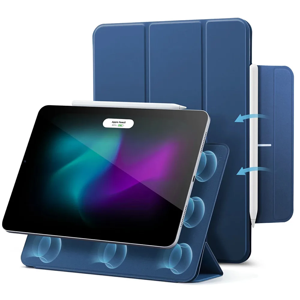 20240705121037_esr_flip_cover_navy_mple_ipad_pro_11_2024 ESR Rebound Magnetic Flip Cover Navy Μπλε (iPad Pro 2024 11") - Image 1