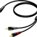 Procab Καλώδιο 3.5mm male - RCA male Μαύρο 5m (CLA711/5)