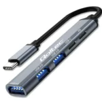 Qoltec USB 2.0 Hub με σύνδεση USB-C (53790)