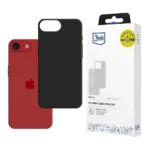 3MK Matt Back Cover Σιλικόνης 1.2mm Μαύρο (iPhone 17e / 16e)