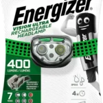 Energizer Επαναφορτιζόμενος Φακός Κεφαλής LED IPX4 με Μέγιστη Φωτεινότητα 400lm Vision Ultra Rechargable 7638900426441