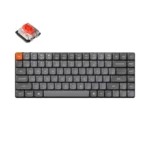 Keychron K3M-H1 Max K3M-H1 Ασύρματο Gaming Μηχανικό Πληκτρολόγιο 75% με Gateron Low Profile Red διακόπτες και RGB φωτισμό (Αγγλικό US) Γκρι