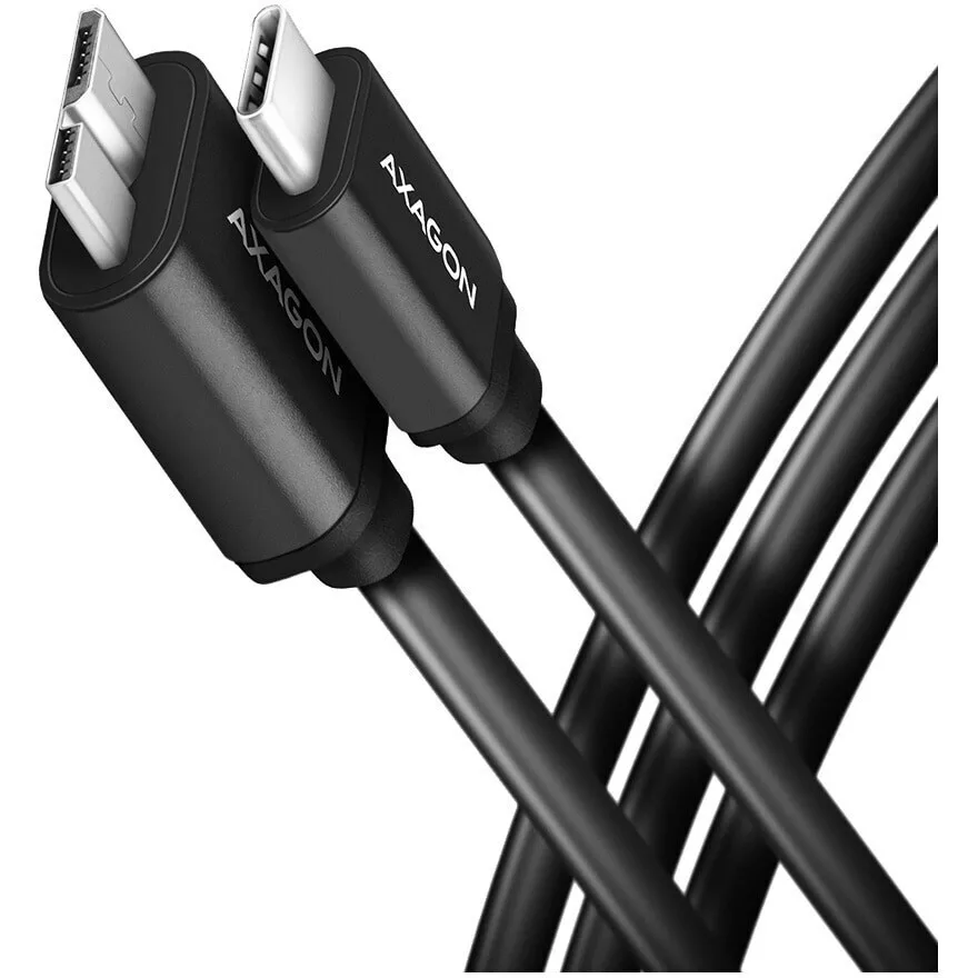 20240808160504_axagon_usb_3_0_cable_usb_c_male_micro_usb_b_male_mayro_1m_bumm3_cm10ab Axagon USB 3.0 Cable USB-C male - micro USB-B Μαύρο 1m (BUMM3-CM10AB) - Image 1