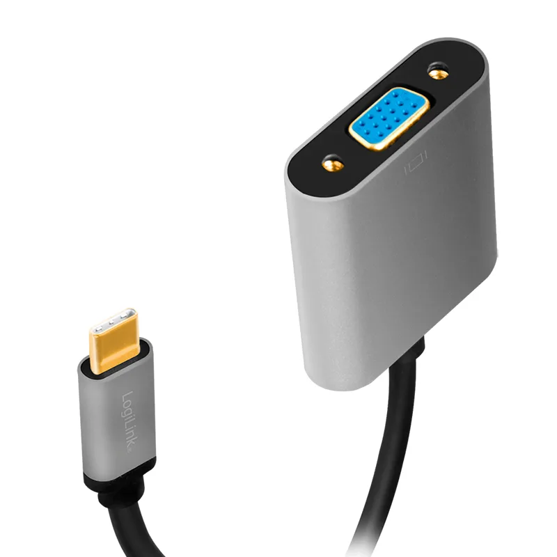 20240808161652_5b74c83d LogiLink Μετατροπέας USB-C / VGA male σε USB-C / VGA female Γκρι 1τμχ CUA0104 - Image 1