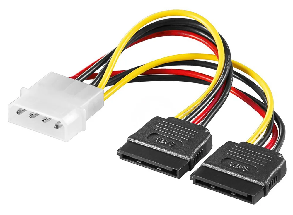 Goobay 4-Pin Molex - 15-Pin Sata Cable 0.13m Πολύχρωμο 68524 - Image 1