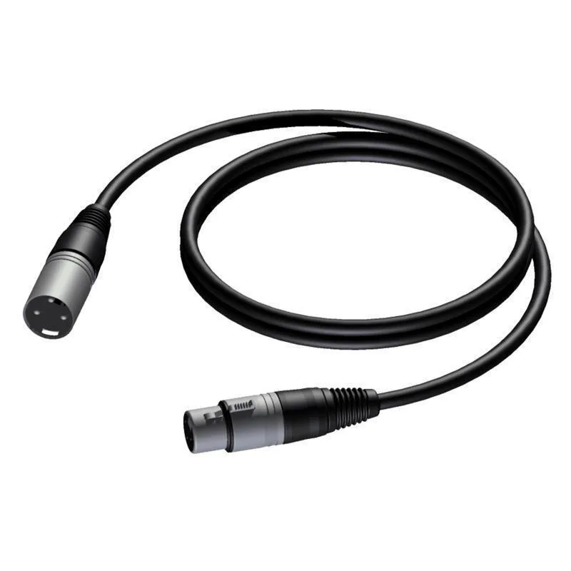 20240809134123_procab_cable_xlr_male_xlr_female_mayro_3m_cab901_3 Procab Cable XLR male - XLR female Μαύρο 3m (CAB901/3) - Image 1