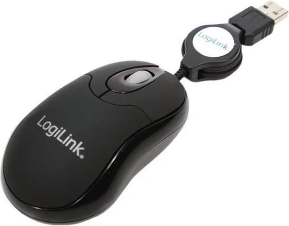 20240809140732_logilink_id0016 LogiLink ID0016 Ενσύρματο Mini Ποντίκι Μαύρο - Image 1