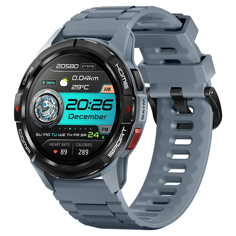 20240829110405_mibro_gs_active_smartwatch_me_palmografo_gri Mibro GS Active Smartwatch με Παλμογράφο (Γκρι) - Image 1