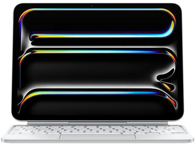 20240904104927_apple_flip_cover_me_pliktrologio_aglika_us_leyko_ipad_pro_13_inch_mwr43lb_a Apple Magic Keyboard Flip Cover Αγγλικά US Λευκό (iPad Pro 2024 13") MWR43LB/A - Image 1