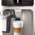 Philips Series 5500 Αυτόματη Μηχανή Espresso 1500W Πίεσης 15bar για Cappuccino με Μύλο Άλεσης Λευκή