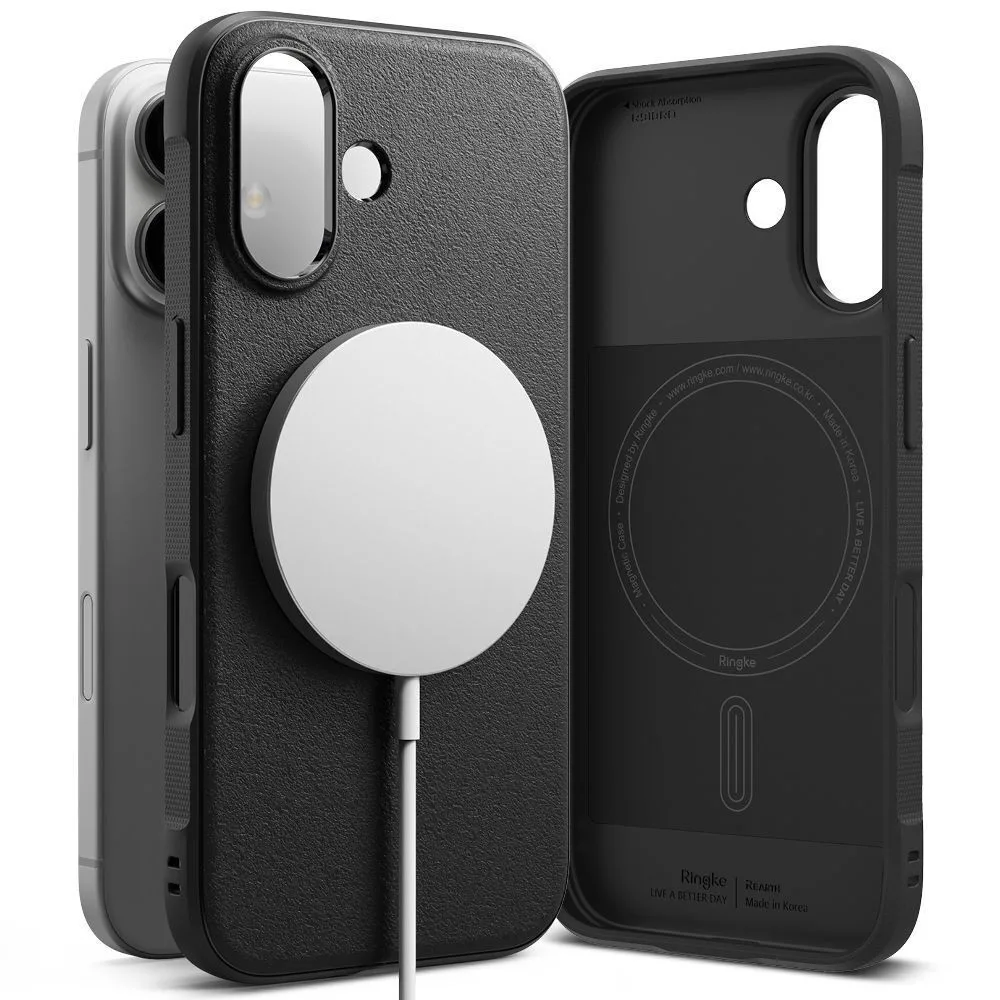 20240913101308_ringke_magnetic_back_cover_mayro_iphone_16 Ringke Magnetic Back Cover Tempered Glass Μαύρο (iPhone 16) - Image 1