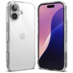 Ringke Fusion Back Cover Σιλικόνης / Πλαστικό 2mm με Λουράκι Διάφανο (iPhone 16)