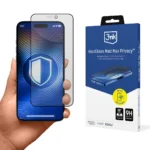 3MK Privacy Ματ Tempered Glass (Apple iPhone 15, Apple iPhone 16)