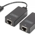 Usb 1.1 Extender Over Cat.5e/6 Utp Sfp Up To 45m Black 20cm